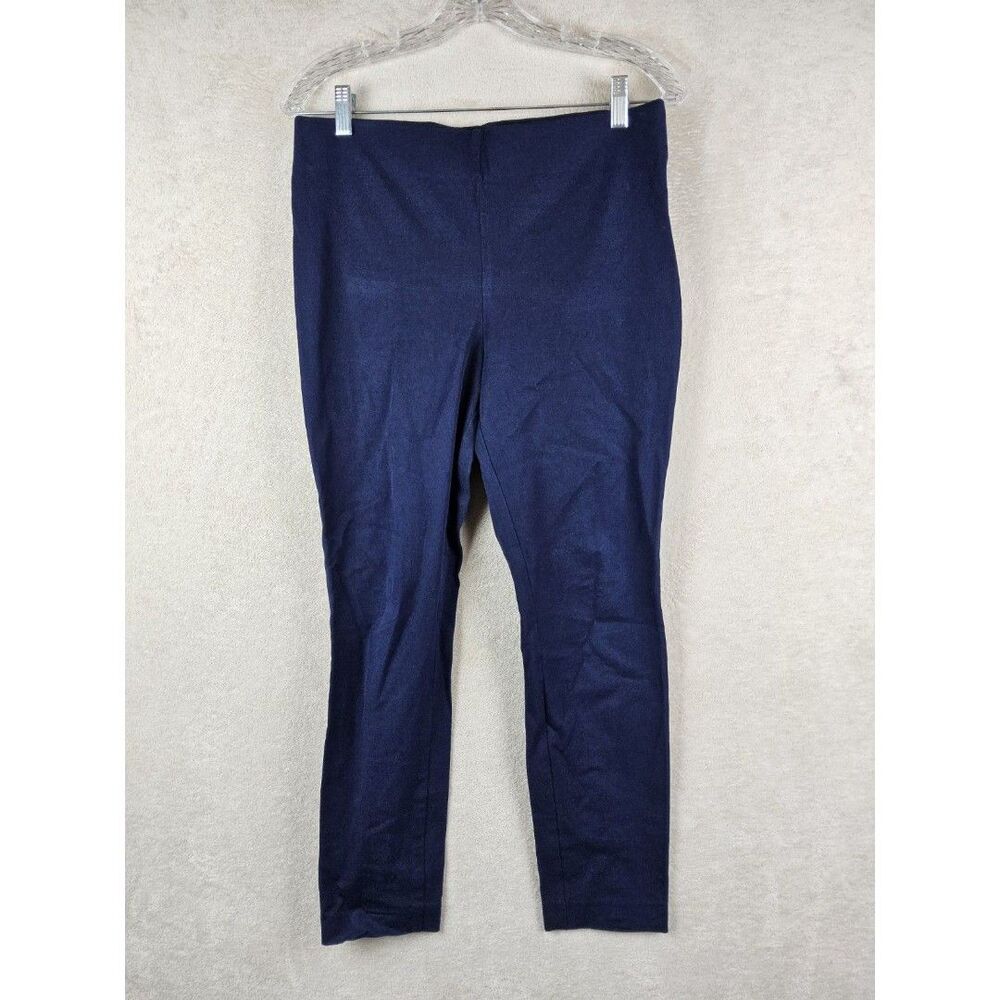 Lauren Ralph Lauren Women's Side Zip Flat Front Navy Pants Size 8